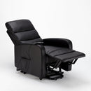 Poltrona Alzapersona Elettrica 1 Motore 71x76x116 cmin Similpelle Nero