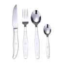 Servizio Set di Posate 24 Pezzi in Acciaio Inox