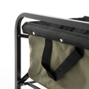 Carrello Pieghevole Portatutto 90x53x77 cm in Metallo Garden Verde Scuro
