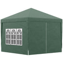 Gazebo Pieghevole 3x3m in Acciaio e tessuto Oxford Verde