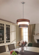 Lampada a Sospensione da Interno  E27 in Metallo Nickel Opaco