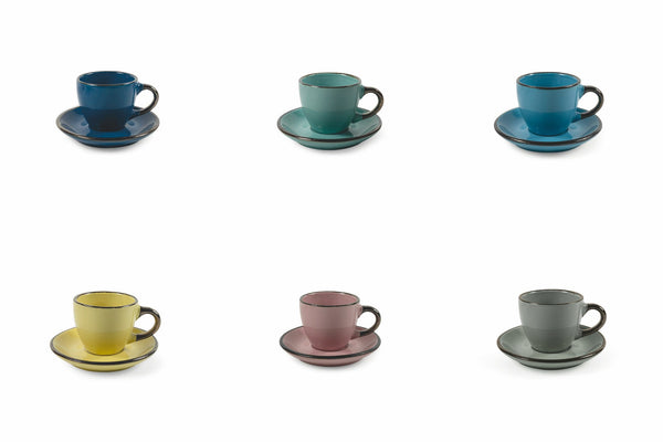 online Set 6 Kaffeetassen cm aus Steingut Villa d'Este Home Tivoli Royal