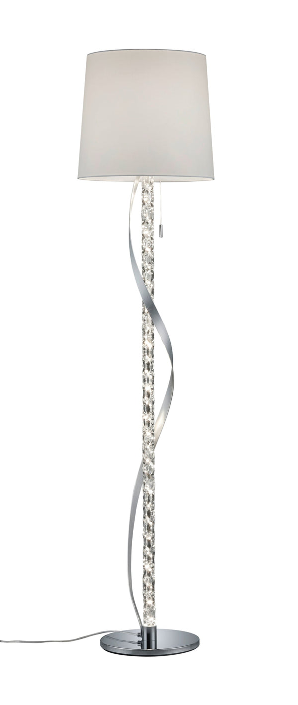 online LED-Stehlampe für den Innenbereich aus verchromtem Metall