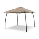Gazebo da Giardino 3x3m Telo in Poliuretano con Ventilazione Taddei Venice Beige