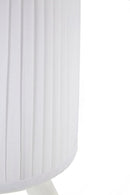 Lampada Ballet 29x25x62,5 cm in Resina e Ferro e Tessuto Bianco      
