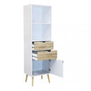 Mobile Sheldon 50x39x171 h cm in Legno Bianco