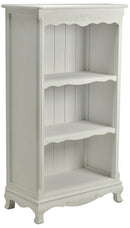 Mobile Libreria 2 Ripiani in Legno Basilea Bianco Anticato