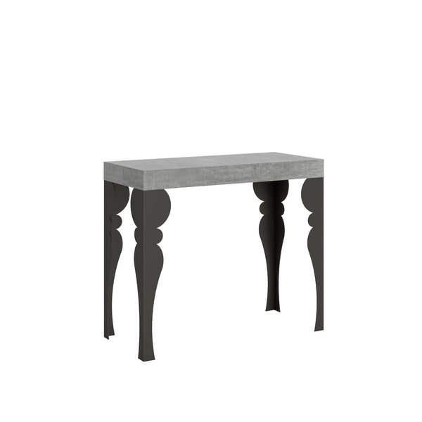 Consolle Allungabile 90-196x40x77 cm in Nobilitato Grigio sconto