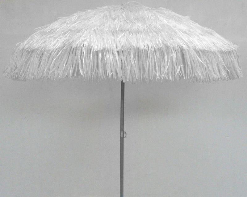 Ombrellone da Giardino Ø2 m Palo Ø33 mm in Acciaio Maffei Kenia Bianco