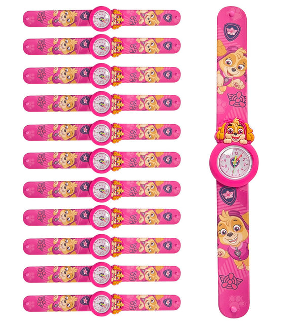 sconto Set 12 Orologi da Polso Bracciale per Bambini Paw Patrol Rosa