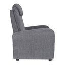 Poltrona Relax Reclinabile Manuale in Tessuto Marta Grigio