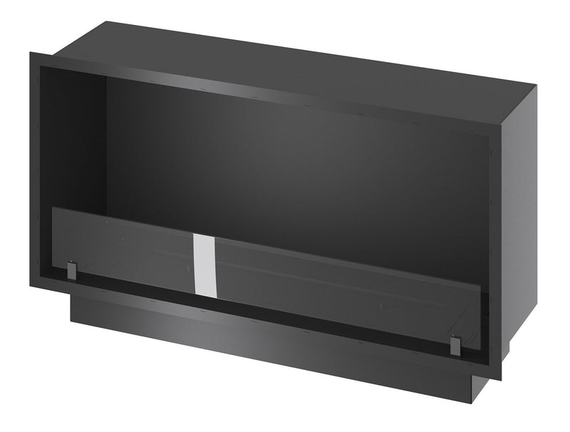 Camino a Bioetanolo da Incasso 104,4x59,4x30 cm Inside 1000 Slim Nero con Vetro
