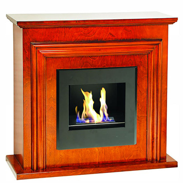 acquista Bioethanol-Bodenkamin 80,5x28,5 cm Struktur aus Holz