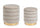 2er-Set Darina Beige Ottomane mit Aufbewahrung aus Holz