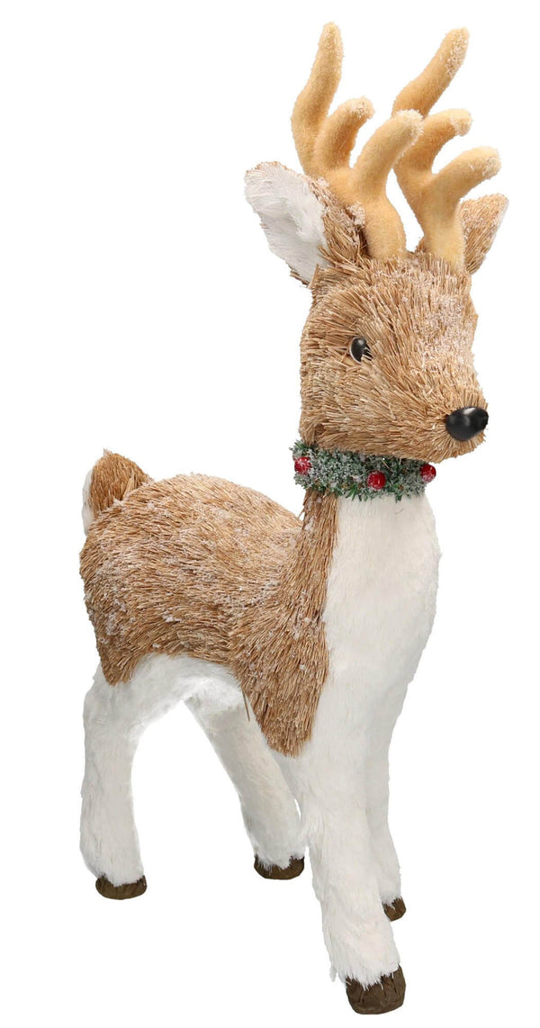 Rentier 26x60x12 cm Adami Weiß und Beige acquista