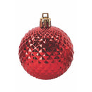 Set 20 Palle di Natale Ø6 cm in Plastica Rosso