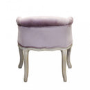 Poltrona Coreen in Velluto Rosa 61x61x71 h cm in Legno Rosa