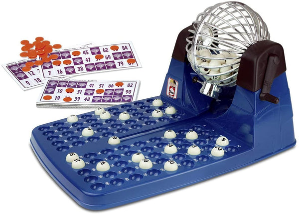 Bingo Lotto Tombola Brettspiel 90 Zahlen 48 Glücksdrehkarten prezzo