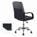 Sedia Poltrona Direzionale da Ufficio in Similpelle e Tessuto Vandi Grigio