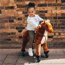 Cavallo Cavalcabile per Bambini con Suoni Marrone 