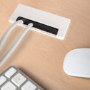 Passacavi da Tavolo Plasquare 2 Imballo 5 Pezzo Plastica Bianca Tecnoplastica Emuca