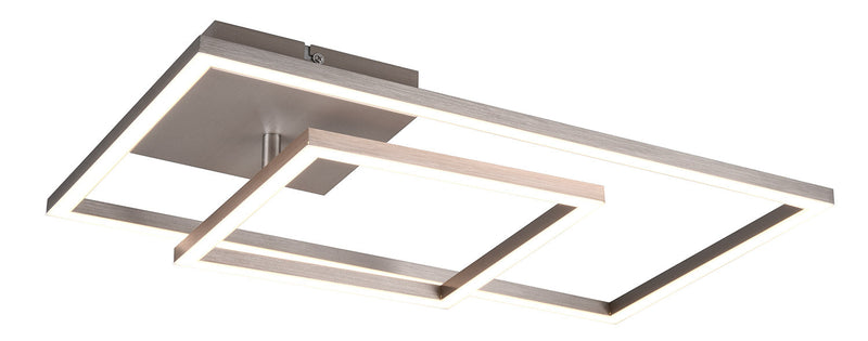 Plafoniera da Interno a LED SMD in Metallo Nickel Opaco
