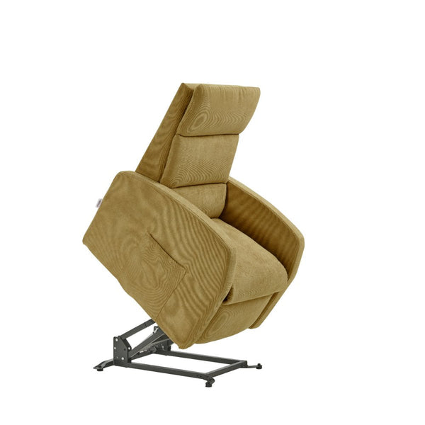 acquista Poltrona Alzapersona Elettrica 2 Motori 72x111x86 cm Martina in Microfibra Dispositivo Medico 1 Mostarda