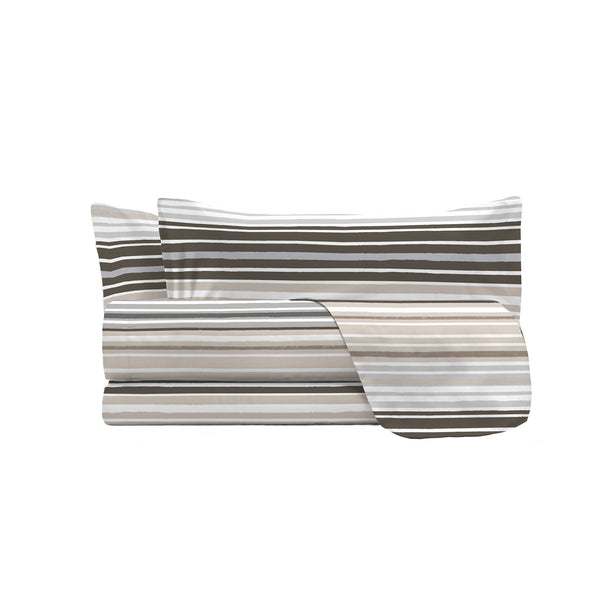 Set Lenzuola con Stampa Sopra Sotto e Federe Linea River Tigri Varie Misure prezzo