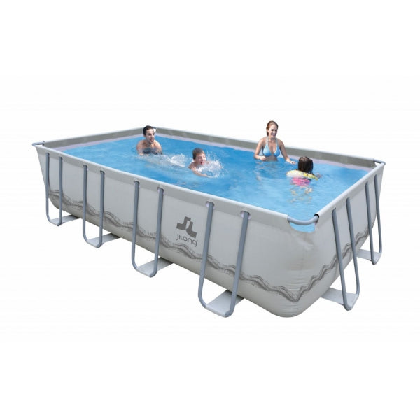 Oberirdischer rechteckiger Pool 549 x 305 x 122 cm Jilong Grey acquista