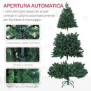 Albero di Natale Artificiale 180 cm 1061 Rami Realistico Verde 