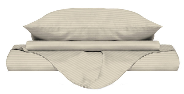 sconto Doppelter Bettbezug mit Tasche und Kissenbezügen aus taubengrauem Polyestersatin