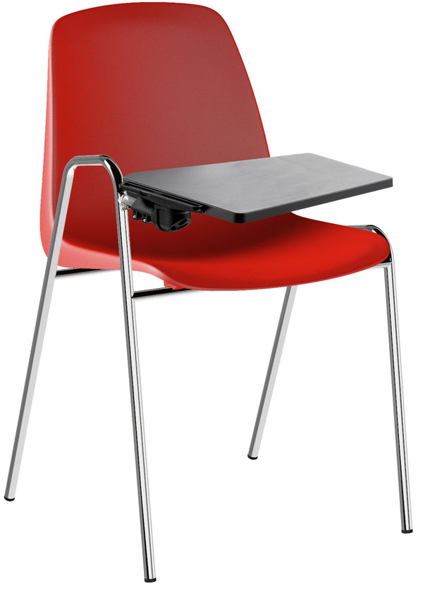 Wartestuhl für Bürobesprechungen aus Polypropylen mit rotem Tosini Verona Tablet prezzo