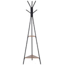 Appendiabiti da Terra con 2 Ripiani 32,5x45,5x182 cm  Pin