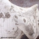 Trapuntino Matrimoniale con Stampa in Percalle di Cotone 100gr Garrini Lauren Grigio