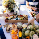 Tavolo Catering Pieghevole 244x76x74 cm Trasportabile a Valigetta