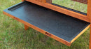 Gabbia per Conigli Conigliera da Esterno 91,5x45x70 cm Per 2-3 Conigli in Legno Naturale 