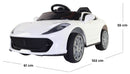 Macchina Elettrica per Bambini 12V Monza Bianca