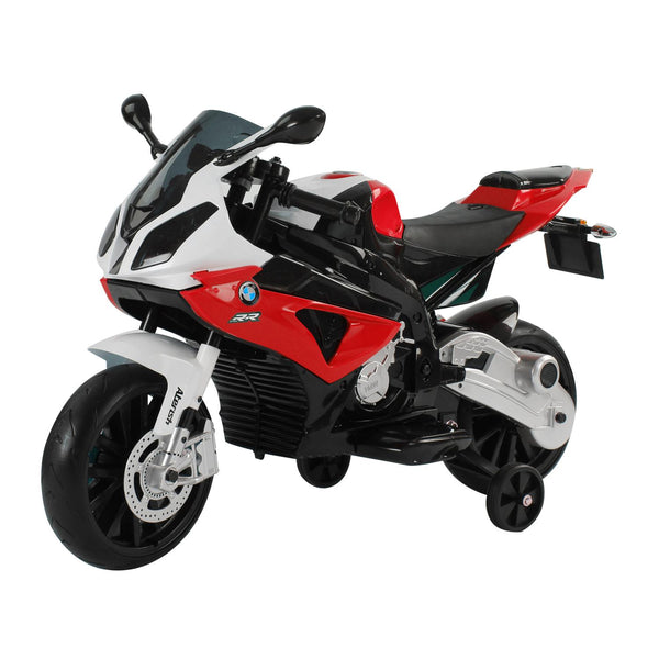 Elektromotorrad für Kinder 12V BMW RR Schwarz und Rot sconto