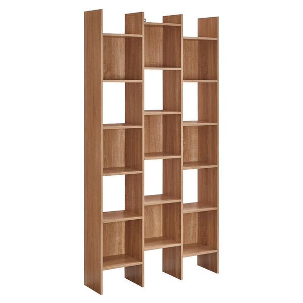 acquista Libreria 15 Ripiani 96x24,8x192 cm in Legno MDF Rovere