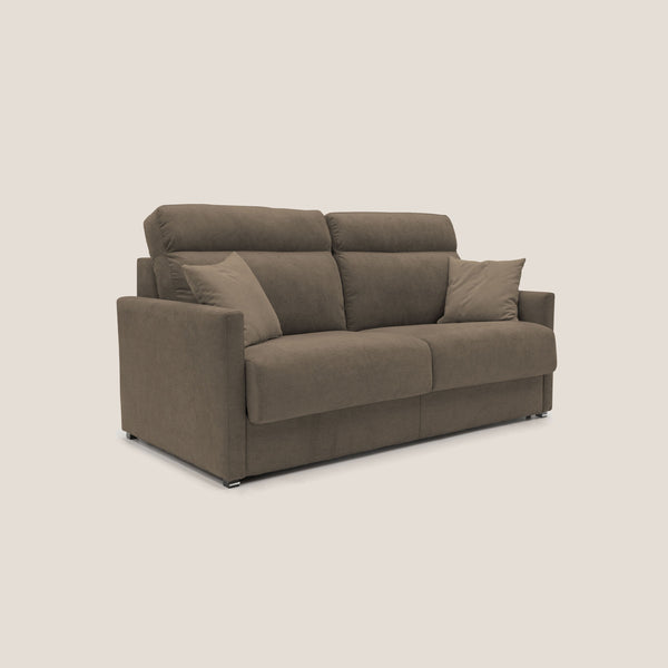 sconto Divano Letto 2 Posti 176x102x97 cm in Tessuto Grigio Chiaro