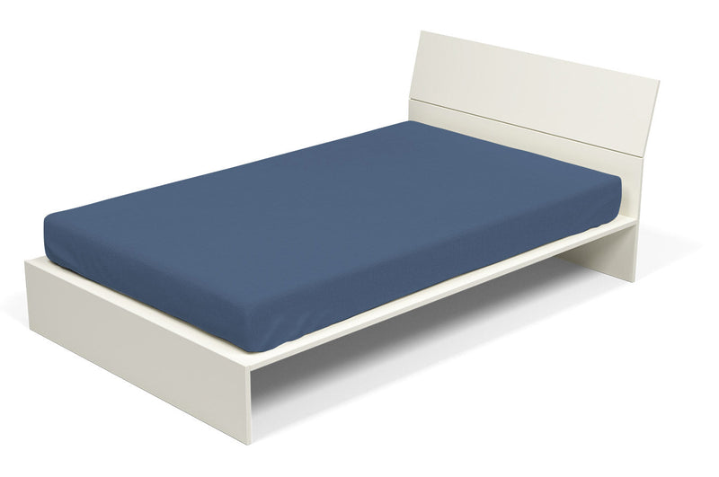 Lenzuolo Sotto con Angoli ed Elastico Tinta Unita Avio