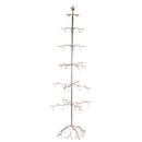 Albero Espositore di Natale in Metallo rame cm 73x73xh200