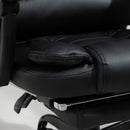 Sedia Poltrona Massaggiante da Ufficio 67x79x111-121 cm con 7 Punti Vibranti Nero