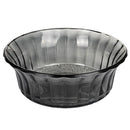 Set 2 Insalatiere con Decoro in Rilievo in Vetro VdE Tivoli 1996 Imperial Fumè e Grigio