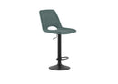 Set 2 Sgabelli Alex 45x52x88,5/103,5 cm con Alzata a GAS in Tessuto Easy-Clean Acquamarina      