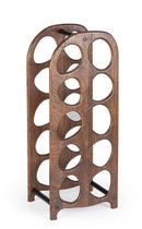 Porta Bottiglie da 10p 27x20x67 cm in Legno Yukon Marrone