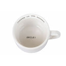 Set 6 Tazzine da Caffè Ø6,5x9x4,5 cm in Bone China VdE Tivoli 1996 Coffee is the answer