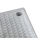 Tavolo da Giardino in Polyrattan con Vetro 80x80H77cm Adila Bianco Crema