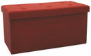 Baule Cassapanca Pouf Contenitore in Polyestere Soriani Bordeaux