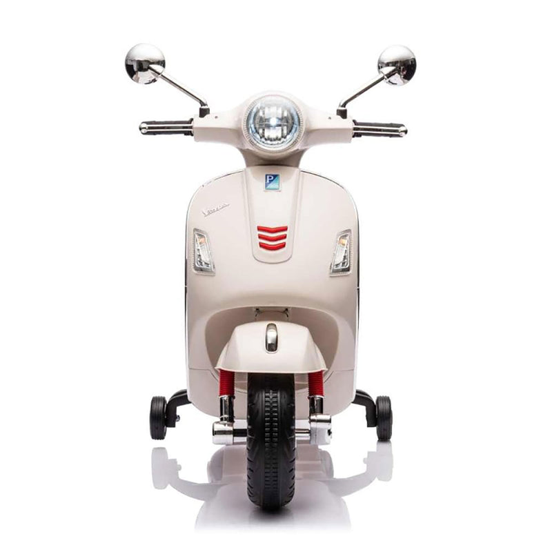 Moto Elettrica per Bambini Licenza Piaggio Vespa GTS Super con Batteria 12V Bianco      